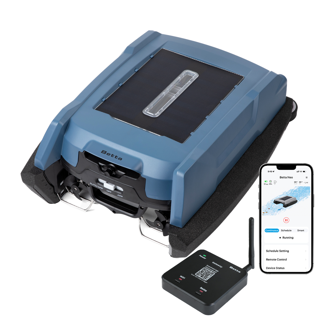 Betta Neo - Intelligent Solar-Powered Robotic Pool Skimmer with App Control
