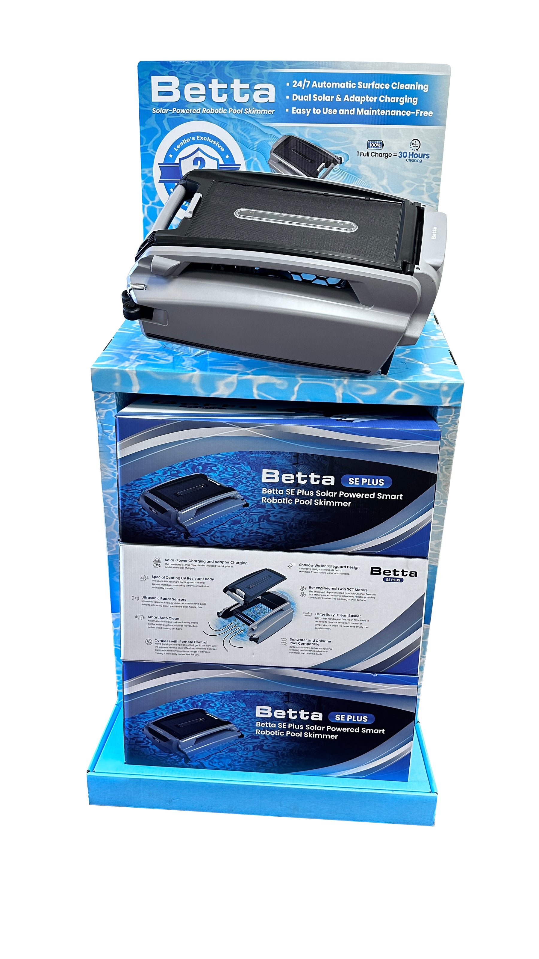 Betta Retail Display Stand – Leslie’s Pool Supplies Exclusive