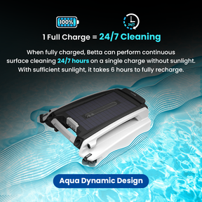 Betta SE - Solar Powered Smart Robotic Pool Skimmer
