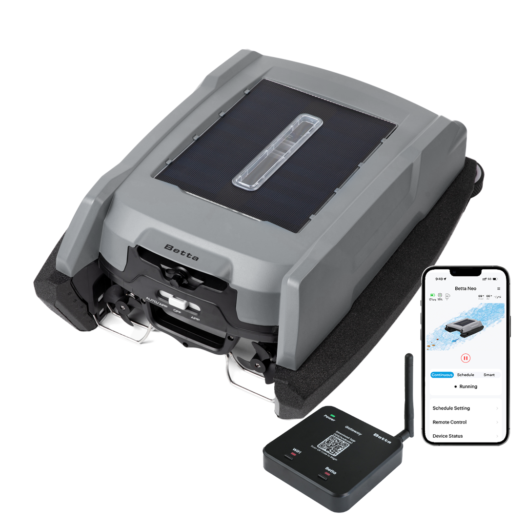 Betta Neo - Intelligent Solar-Powered Robotic Pool Skimmer with App Control