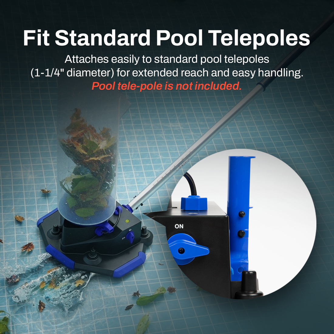 Betta Jet Sweep Handheld Cordless Pool Vacuum Cleaner