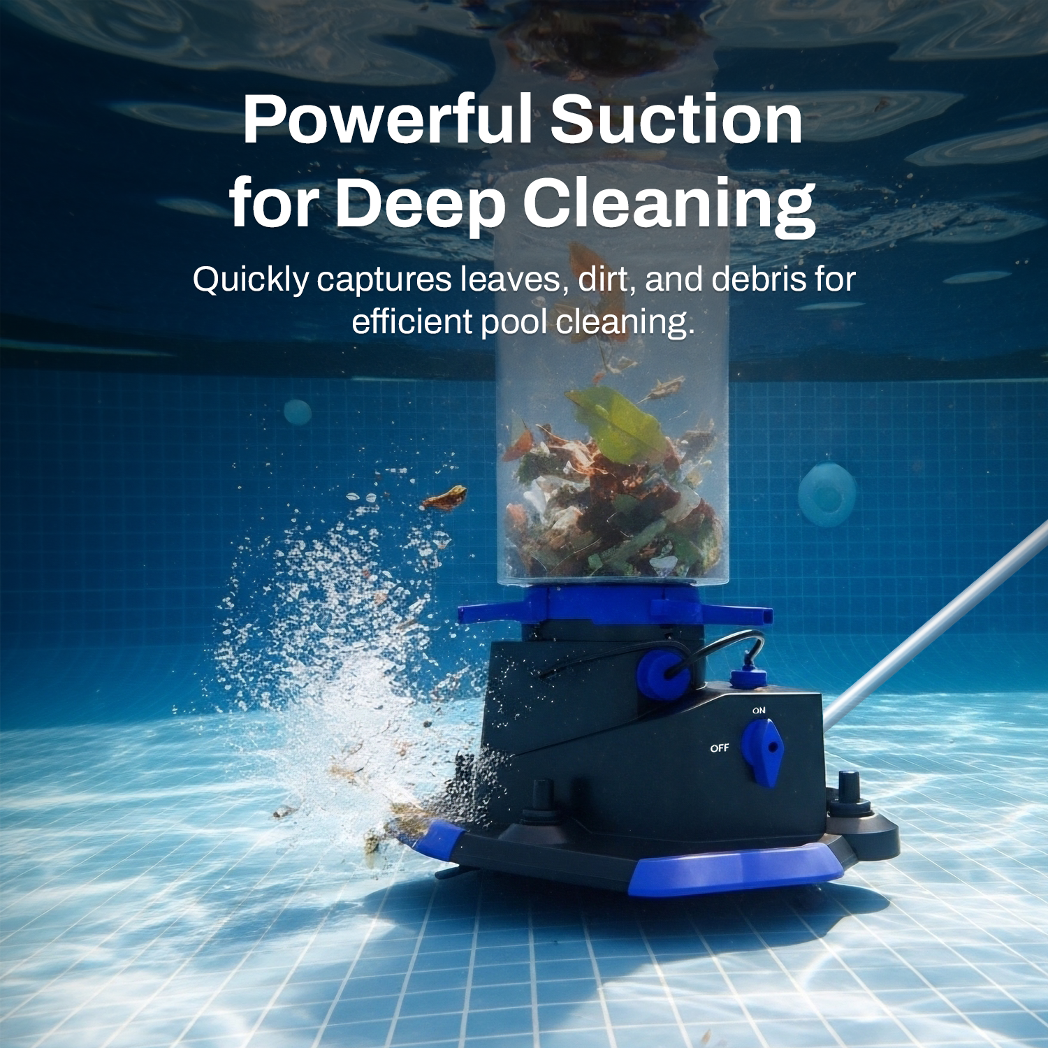 Betta Jet Sweep Handheld Cordless Pool Vacuum Cleaner